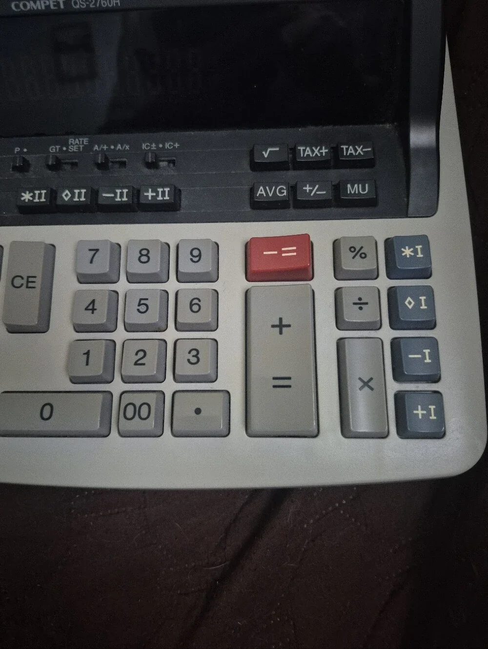 Vintage Sharp Compet QS-2760H Calculator - WORKS GREAT!!